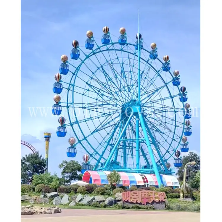 Romantic Style Outdoor Large Electric Ferris Wheel for Children's Playground with Changing Lighting Effects outdoor large