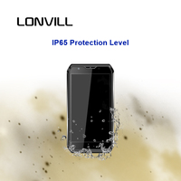 LONVILL Terminal Portátil Android PDA de 5.5 Pulgadas IPS 720*1280 IP65 Resistente al Agua con WiFi, GPS y Bluetooth Opcionales