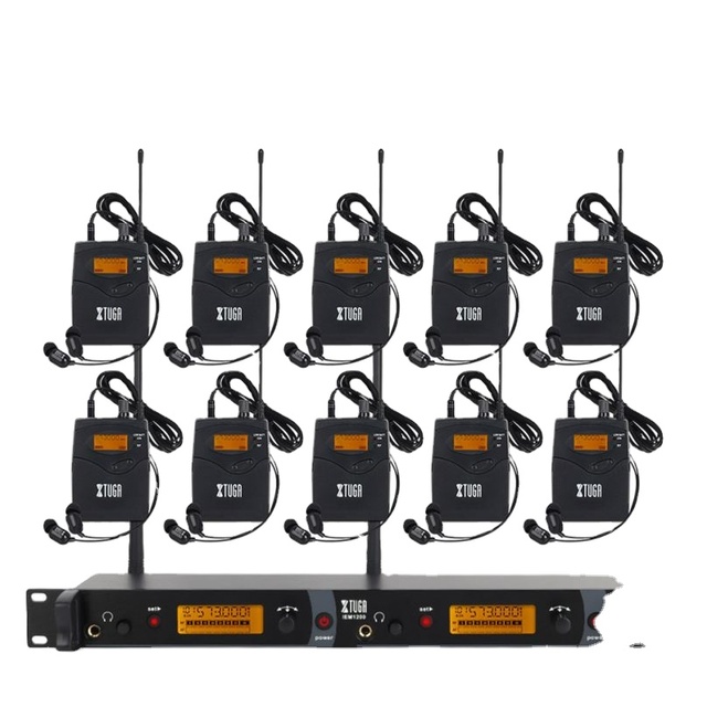 XTUGA IEM1200 Professional Vocal Stage Instrument Monitor UHF Wireless Meaning in Ear Monitor System for Stage Monitor in Ear