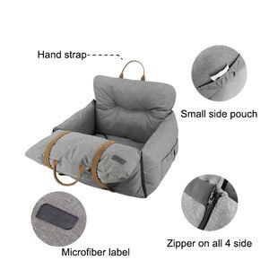 Fournitures <span class=keywords><strong>pour</strong></span> animaux de compagnie, lit de voiture, rehausseur de chiens, lit de luxe de haute qualité, en gris, beige, jaune, nouveauté, meilleure vente - Product Image 5