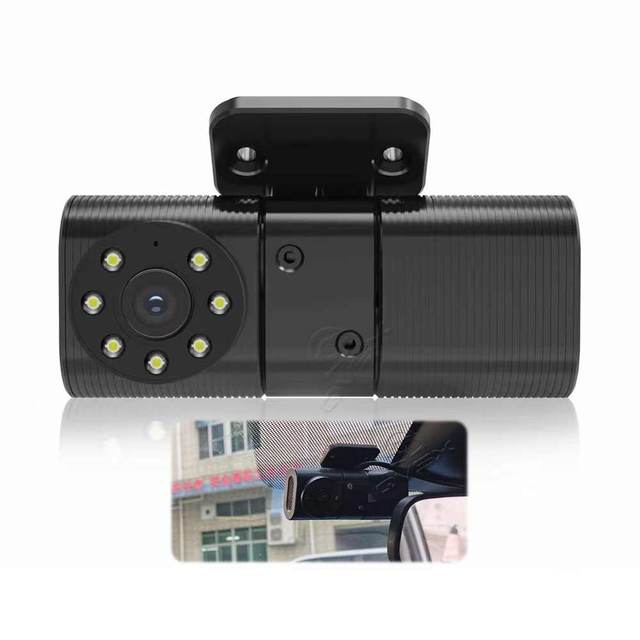Mini HD AHD 720p Driver Car Dash Cam with Night Vision Dual Front Rear Cameras WDR Function 720p Resolution for Taxi BUS