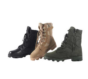 TSB910 Fashion Panama Jungle Green <b>Boots</b> Sage Outdoor Sports <b>Hiking</b> Working Shoes with Side Zip Fast Take off - Product Image 6