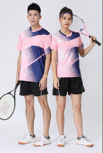 网球训练t恤专业乒乓球球衣o领羽毛球运动服排球t恤定制设计队服 - Product Image 3