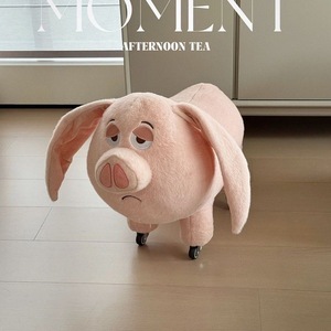 Silent stool pulley Flyable Sky Pig Mount Sky Pig Doll Sitting Board Cute Pig Stool Pulley - Product Image 2