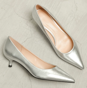 UP-5945r Ladies Party Dress High <strong>Heels</strong> Sandals Classic Sliver <strong>Stiletto</strong> 3cm <strong>Low</strong> <strong>Heel</strong> Pumps Shoes for Women - Product Image 4