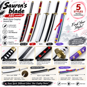 Version ABS Roronoa Zoro : Trois épées, réplique d'armes d'anime japonais, accessoire de jeu, épée en bois de <span class=keywords><strong>Kendo</strong></span> pour les 5-7 ans, Enma et Totsugeki - Product Image 5