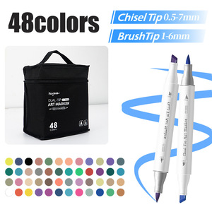Marqueur permanent <span class=keywords><strong>à</strong></span> l'<span class=keywords><strong>alcool</strong></span> double pointe pour dessin et croquis artistiques - Product Image 5