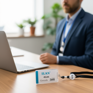 Cordino Porta Badge ILAN 45Cm con Clip per Carta d'Identità e Accessori - Product Image 2