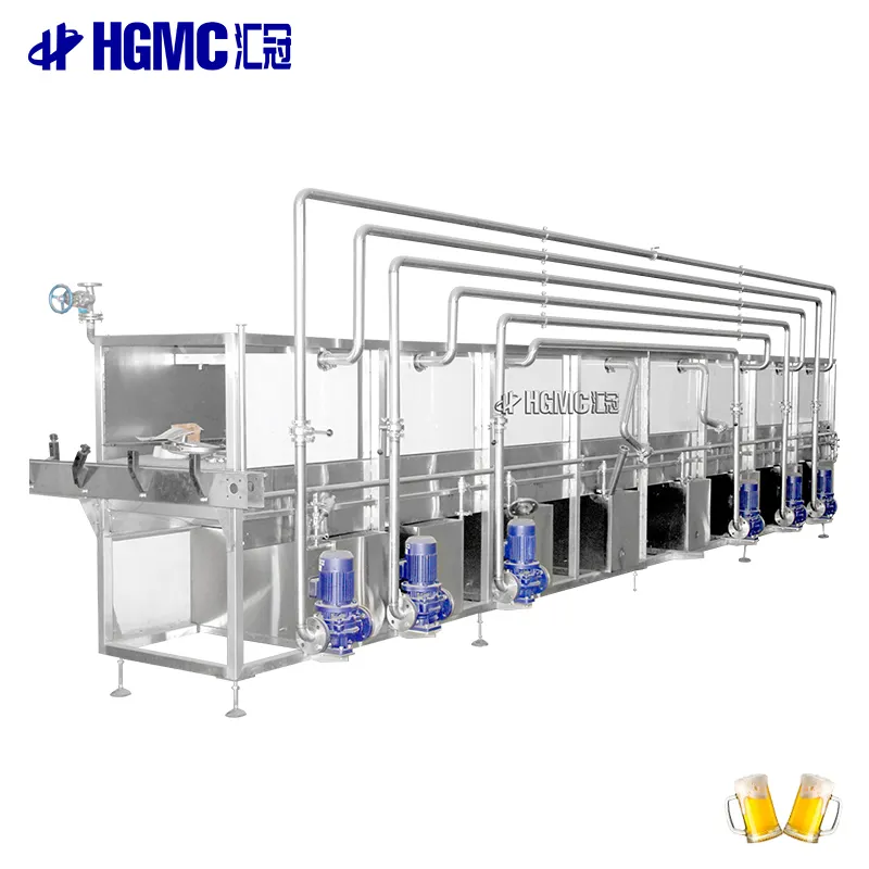 Chất Lượng Tốt Đường Hầm Pasteurizer Máy Tiệt Trùng Cho Chai Thủy Tinh