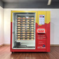 Distributeur automatique à écran tactile avec four à micro-ondes, boîte à repas surgelée, distributeur automatique de repas chauds