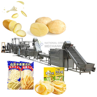 Complete productielijn voor diepvriesfrieten en cassave/aardappelchips