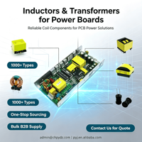 Transformateur toroïdal à haute fréquence à noyau de ferrite vertical, haute efficacité, pour éclairage LED, instruments de commutation 12V/48V