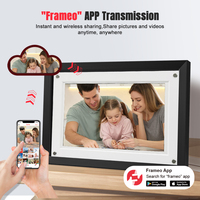 Cadre photo numérique acrylique 10,1 pouces 1280x800 IPS Écran tactile Wi-Fi activé Prise en charge de la vidéo MP4 Lecture de vidéo Partage de photos et de vidéos