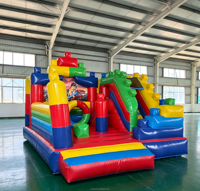 Trampoline de jardin de haute qualité, directement de l'usine, avec toboggan gonflable commercial pour enfants.