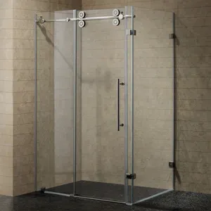 Kit de porte de douche en acier inoxydable 304 de haute qualité accessoires en verre quincaillerie de porte coulissante