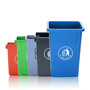 <span class=keywords><strong>Cubo</strong></span> de <span class=keywords><strong>Basura</strong></span> de Plástico para Exteriores con <span class=keywords><strong>Pedal</strong></span>, Abierto, Ecológico, para Uso en Interiores/Exteriores, Contenedor de Residuos de HDPE Duradero, Logotipo Personalizable para el Hogar - Product Image 1
