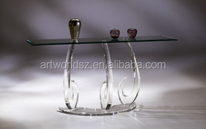 Artworld muestra suministros de boda mesa de comedor redonda de acrílico transparente mesa de boda para la venta - Product Image 5
