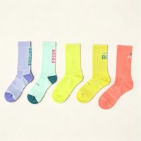 Chaussettes de cyclisme personnalisées, chaussettes de sport avec logo, chaussettes de compression respirantes pour la pratique du cyclisme en plein air