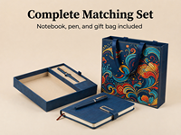 Ensemble stylo et carnet 2-en-1 personnalisable de haute qualité avec couverture en cuir – Cadeau d'entreprise pour promotions ou remise de diplôme
