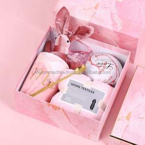 Nouvelles idées de produits 2023, ensemble cadeau d'anniversaire mignon et élégant, tasse à café en forme de lapin, serviette, couleurs personnalisables pour une utilisation promotionnelle - Product Image 3