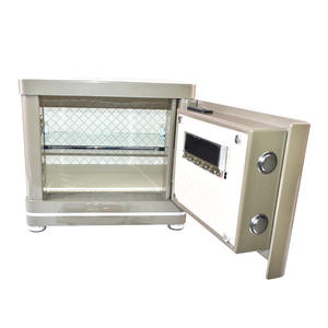 Caja de seguridad para el hogar, pequeña, antirrobo, totalmente de acero, con contraseña de huellas dactilares, caja de seguridad para oficina, inteligente, nuevo, Envío Gratis, 38cm de alto - Product Image 1