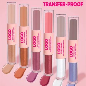 <span class=keywords><strong>Fard</strong></span> <span class=keywords><strong>à</strong></span> paupières liquide scintillant haute pigmentation, personnalisé en gros, 2 en 1, imperméable, marque privée - Product Image 6