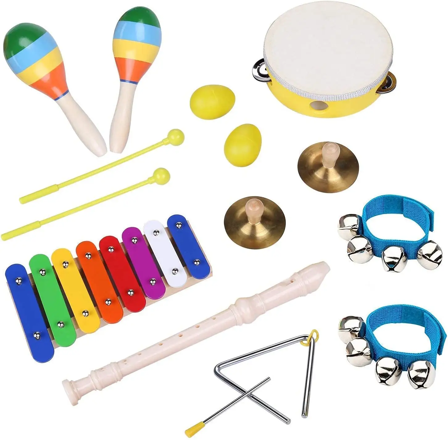 Baby musical kindergarten musical instrument hanging educational wooden Percussion set toys