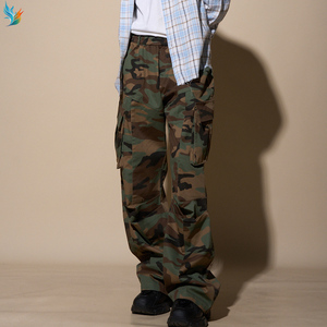 Salopette camouflage pour <span class=keywords><strong>homme</strong></span>, sur mesure, décontractée, ample, avec poches latérales, style streetwear, surdimensionnée - Product Image 4