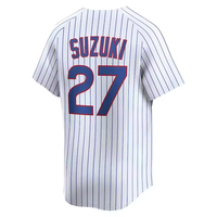 Maillot de baseball américain pour hommes de qualité supérieure, brodé, numéros 4 Crow-Armstrong, 7 Dansby Swanson, 3 Bregman, 27 Seiya Suzuki