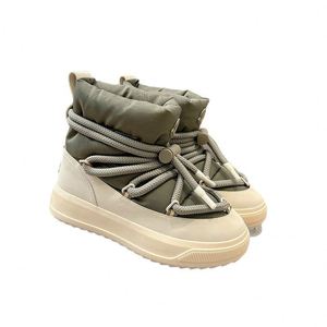 Solid-color Classic Versatile <b>Snow</b> <b>Boots</b> with Added Insulation for Warmth, Thick Sole for Height, and <b>Snow</b>-proof Design - Product Image 5