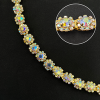 Chaîne de strass Bling Bling de haute qualité, écologique, pour accessoires vestimentaires, décoration en verre pour robes et chaussures