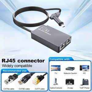 KAPALA 2026 <b>Ethernet</b> Adapter for GEN2 to <b>RJ45</b> Monitor Direct Router Connection 1GBPS 1080P - Product Image 6