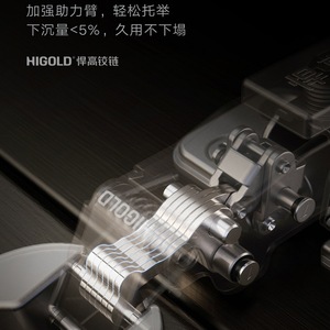 Bisagra de embutir completa Higold Serie G2.0 de 1.5mm de acero laminado en frío con cierre suave para puertas de madera, armarios y roperos - Product Image 3