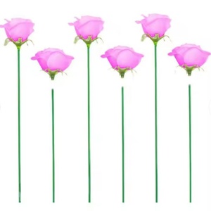 Tige en fer de 40 cm pour fleurs artificielles, fil de fer pour fleurs, ruban floral - Product Image 5