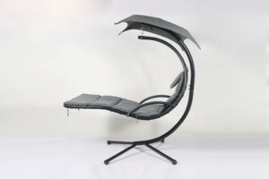 Sillón Colgante Flotante Desmontable con Toldo, Sillón Curvo de Acero para Exteriores, Hamaca Colgante - Product Image 6
