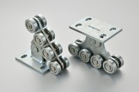 Chariot de portail coulissant télécommandé en alliage de zinc robuste au design moderne avec garantie de 3 ans
