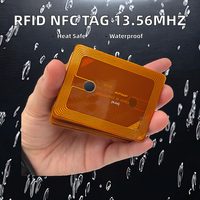 Etiqueta Mini RFID de PVC Personalizable de 13.56MHz, Resistente a Altas Temperaturas, FPC NFC Impermeable para Control de Acceso