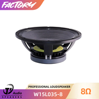 Accessoires audio professionnels, haut-parleur 15'', sonorisation PA DJ, basses puissantes, 1400W, subwoofer 15 pouces, 37-1500Hz, scène/extérieur/fête