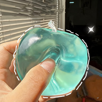 NOUVEAU Jouet anti-stress en TPR en forme de pomme de cristal de thé vert maltose de 6 cm, cadeau pour enfants et adultes, jouets pour soulager la fatigue, vente en gros