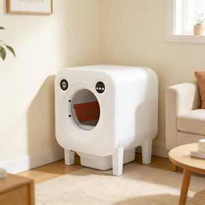 Caja de arena inteligente para gatos con sensor de peso y puerta cerrada, inodoro automático autolimpiable para mascotas - Product Image 1