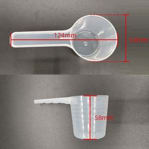 TOPEAK 50g 100ml Reusable Transparent Food Grade Plastic Measuring Spoon Scoop for Tea Coffee Baby <strong>Milk</strong> <strong>Powder</strong> - Product Image 5