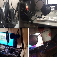 Kit de Microphone de bureau USB professionnel YR07 micro à condensateur filaire Home Studio avec support de bras pliant pour enregistrer le chant