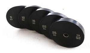 Poids libres OEM Fitness avec plaques d'haltérophilie en caoutchouc anti-choc et antidérapantes conçues pour protéger le <span class=keywords><strong>sol</strong></span> - Product Image 2