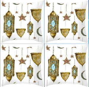 EID Mubarak funda de almohada Fundas de cojín Moon Star Castle funda de almohada Ramadan Kareem hogar sofá Decoración - Product Image 5