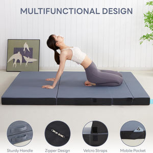 Matelas pliable Matelas en <span class=keywords><strong>mousse</strong></span> haute densité avec housse respirante et lavable Matelas pliable de 4 pouces <span class=keywords><strong>pour</strong></span> le camping - Product Image 5