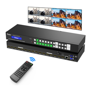 Saklar Matriks <span class=keywords><strong>HDMI</strong></span> 8x8 dengan Kontrol Web & Ekstraktor <span class=keywords><strong>Audio</strong></span> 3.5mm, Saklar/Pemisah Matriks <span class=keywords><strong>HDMI</strong></span> 4K@30Hz 8 masuk 8 keluar - Product Image 1