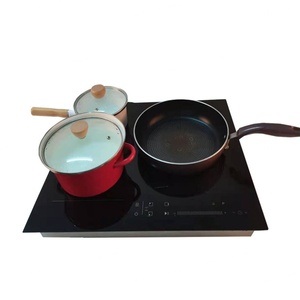 Table de cuisson électrique à 3 brûleurs, plaque de cuisson électrique à induction, commande tactile, 220V - Product Image 1