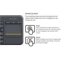Logitech K400 Plus 2.4G Keyboard Nirkabel Gaming Laptop PC Gamer Original Ergonomis Touchpad Mini Unifying Receiver Komputer TV
