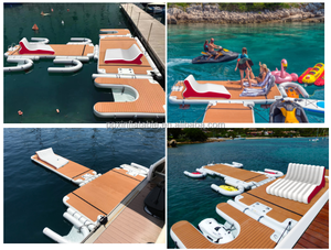 Isla inflable, sofá flotante clásico, muelle de 8 pies, lago clásico, piscina, muelle flotante para adultos, niños, río, balsa, piscina, <span class=keywords><strong>playa</strong></span> - Product Image 4