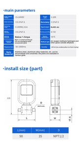 Портативный цифровой расходомер газа/тестер 0-200NL/Min настраиваемый для измерения массового расхода воздуха кислородом азота - Product Image 5